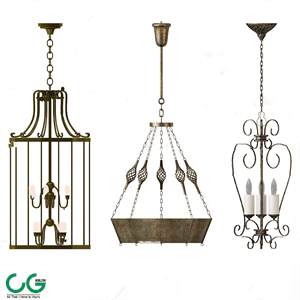 drop ceiling light 3d model 03